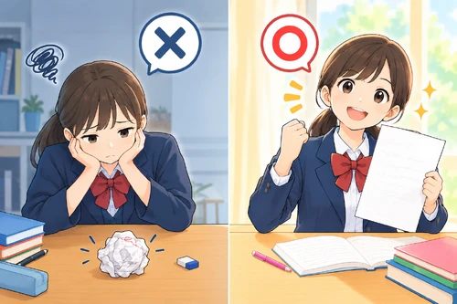 確認テストのボーダーライン判定に応じた学習戦略